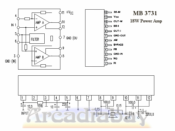MB 3731 Power Amplifier