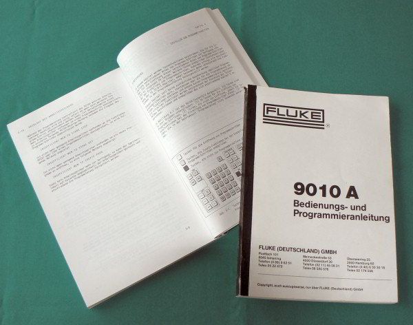 Fluke 9010A Manual  (German)