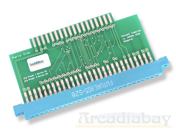 Konami-Cabinett auf JAMMA Adapter