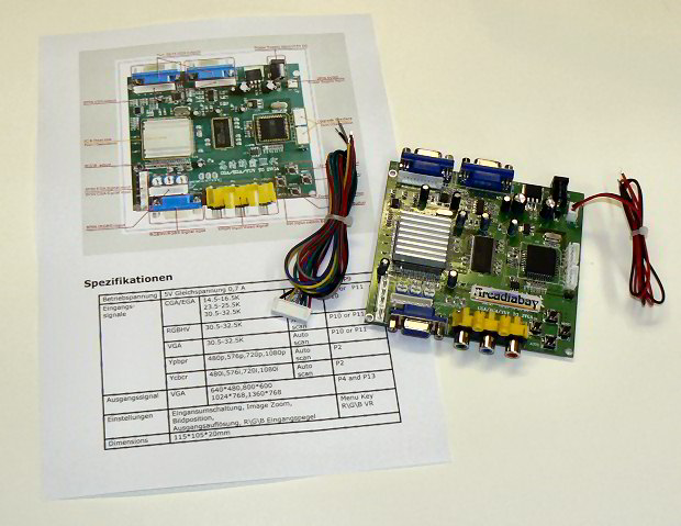 CGA to VGA/HD Converter